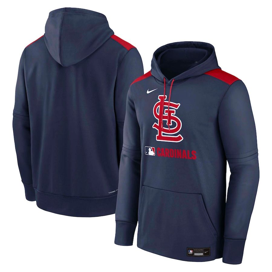 Men 2025 MLB St.Louis Cardinals Drak blue Nike hoodie style 1->st.louis cardinals->MLB Jersey